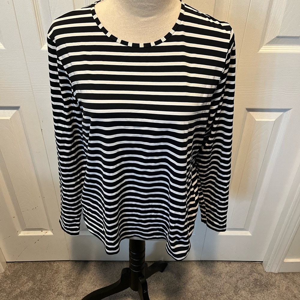 Lands End size L striped top